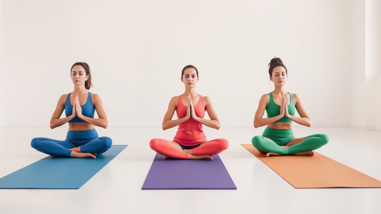 Group enjoying Sunday Pilates Las Vegas class focused on wellness and calm.