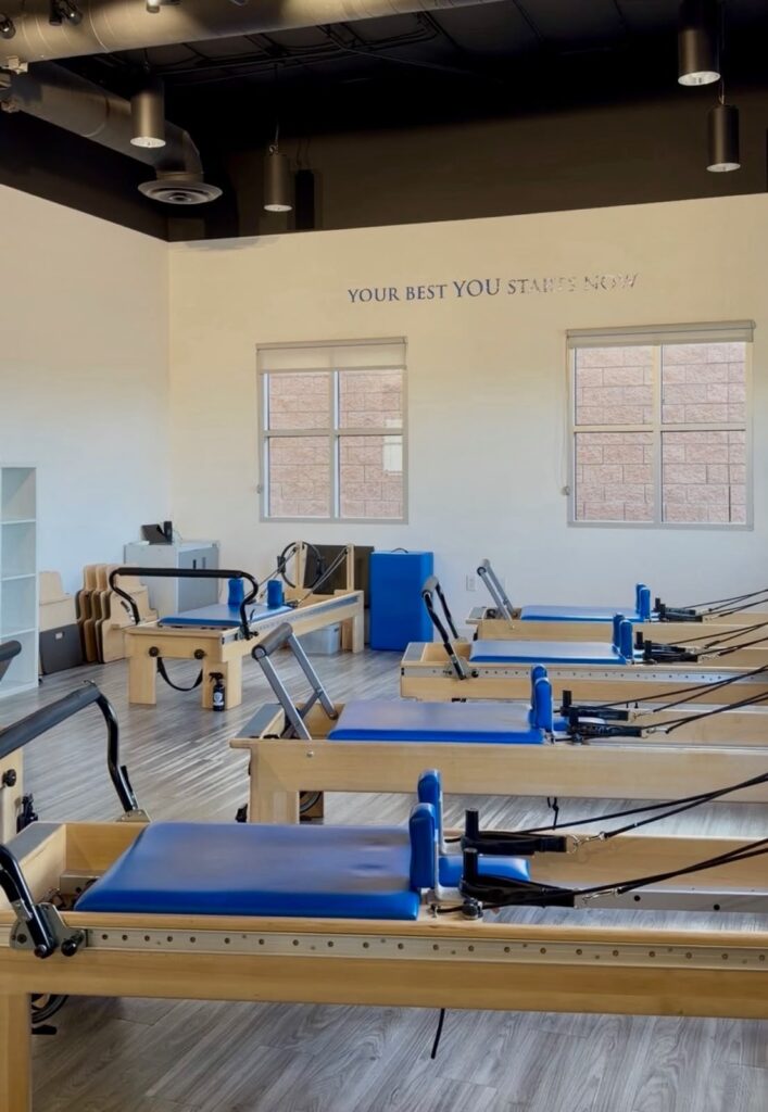 Reformer Pilates class at Blue Chip Conditioning studio in Las Vegas