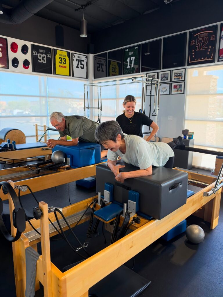 Reformer Pilates class at Blue Chip Conditioning studio in Las Vegas