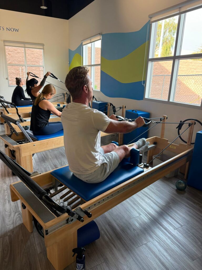 Reformer Pilates class at Blue Chip Conditioning studio in Las Vegas