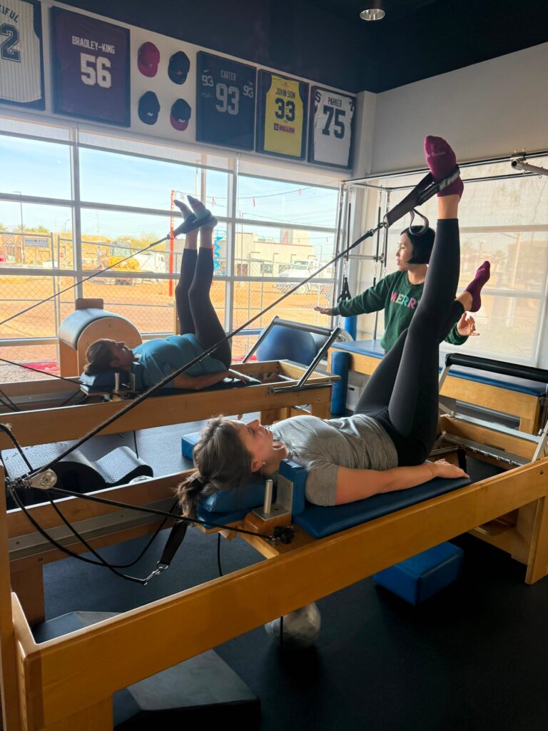 Reformer Pilates class at Blue Chip Conditioning studio in Las Vegas