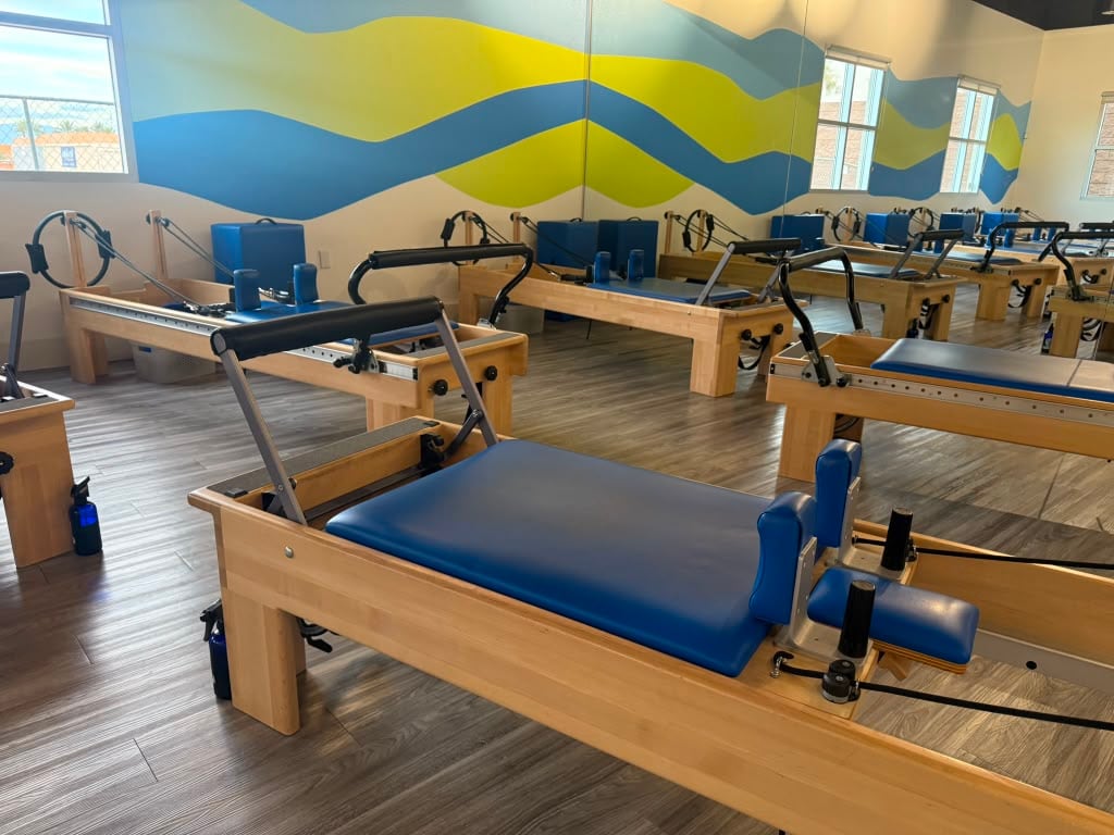 Reformer Pilates class at Blue Chip Conditioning studio in Las Vegas