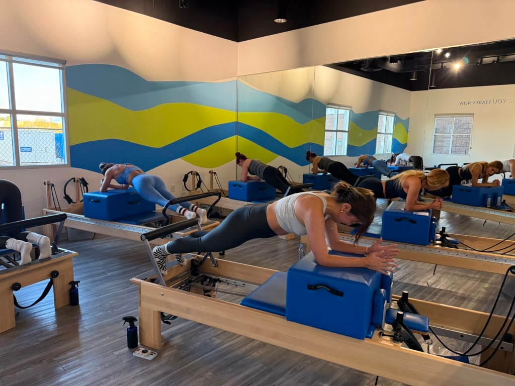 Reformer Pilates class at Blue Chip Conditioning studio in Las Vegas